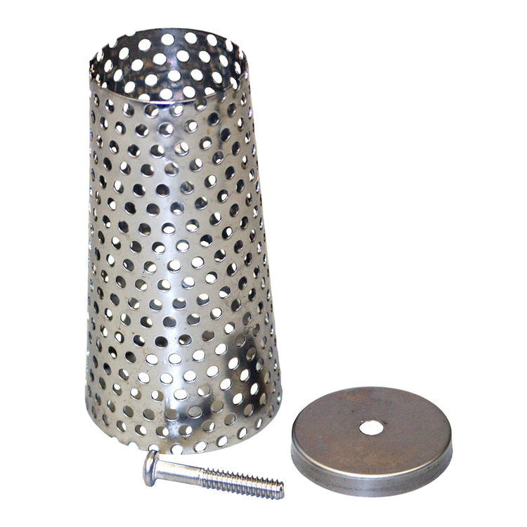 Stainless Steel Foot Valve Screen with End Cap & Screw – Corrosion-Resistant Replacement Kit