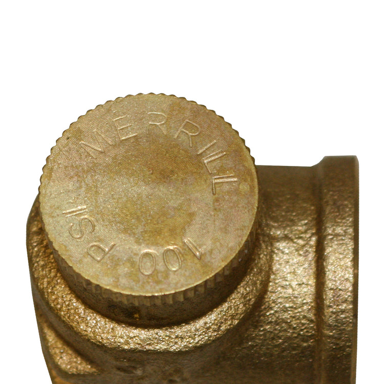 Brass (No Lead) Pressure Relief Valve – 75 PSI & 100 PSI Options | Cold Water System Protection