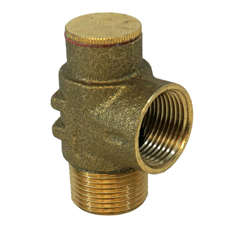 Brass (No Lead) Pressure Relief Valve – 75 PSI & 100 PSI Options | Cold Water System Protection