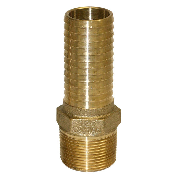 Round Yellow Brass Male Adapter – No Lead, MIP Connection | IBMANL