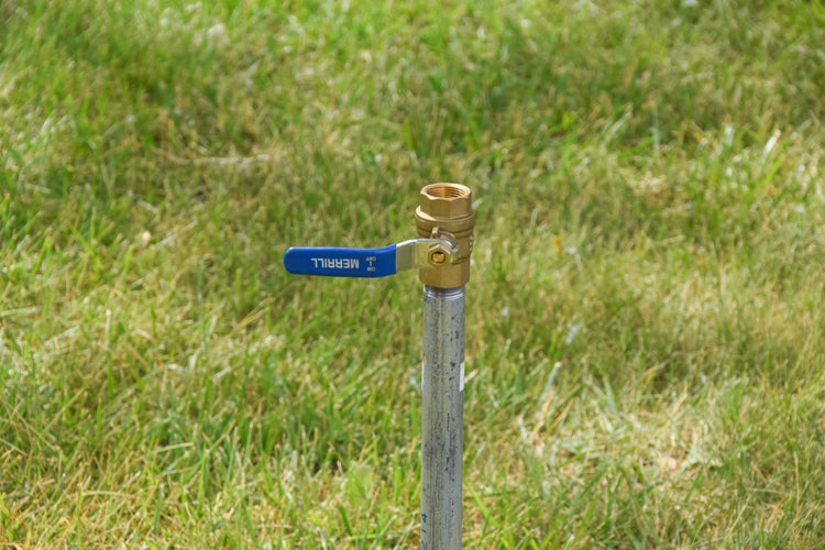 Hide-Drant Straight No-Lead PVC Sanitary Frost-Proof Yard Hydrant - Ideal For Sprinkler On Top