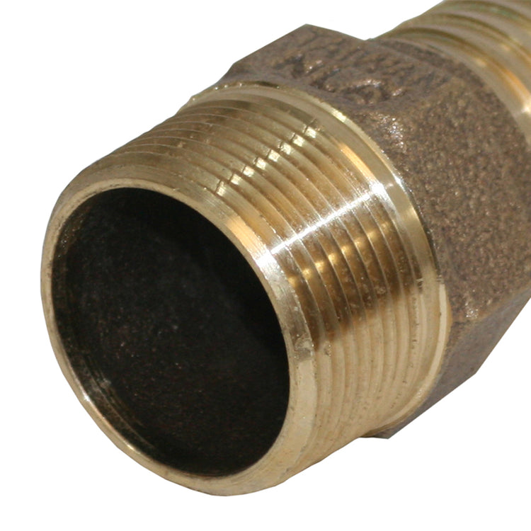 No-Lead Bronze Male Adapter – MIP to Plastic Pipe with Hex Head