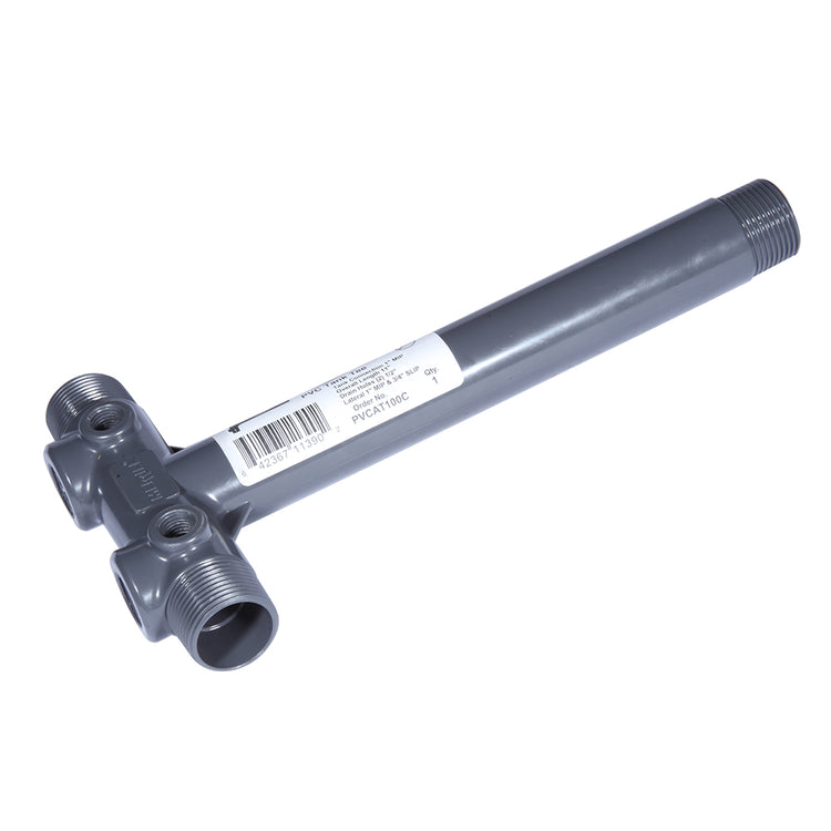 Heavy-Duty PVC Tank Tee with Dual Top Tappings