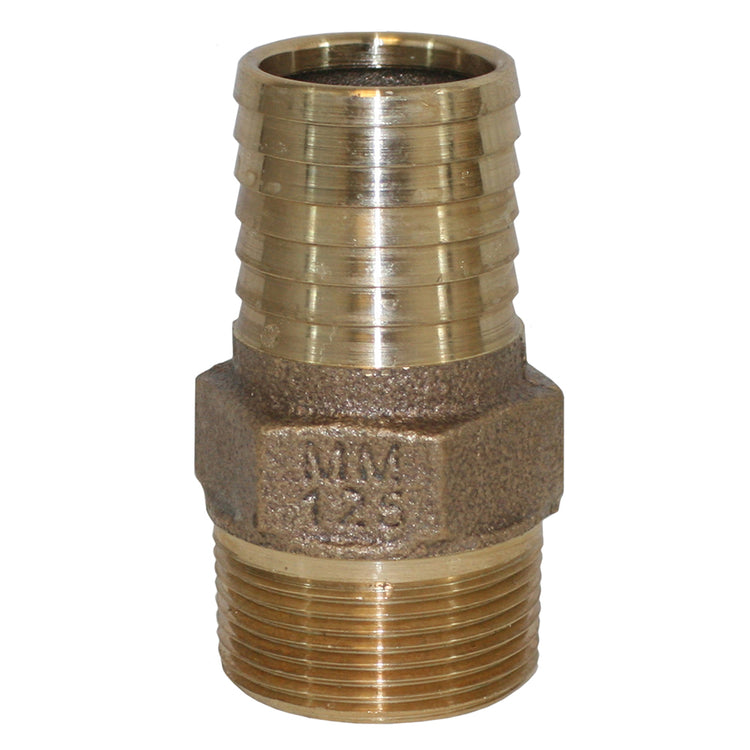 No-Lead Bronze Male Adapter – MIP to Plastic Pipe with Hex Head