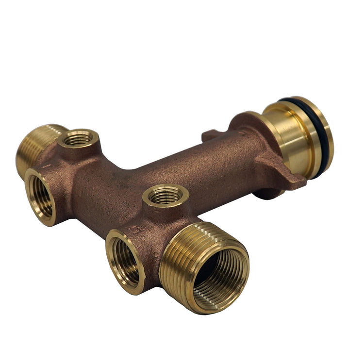 1" No Lead Brass Tank Tee – Cast, Durable Water Well Plumbing Fitting