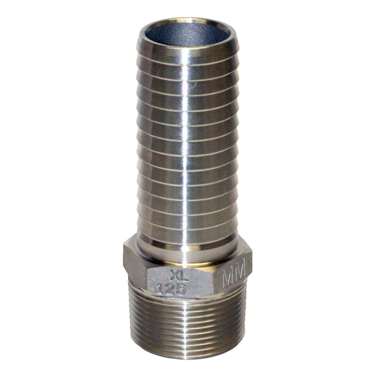 Stainless Steel Male Adapter with Hex – Plastic Pipe to MIP | SSMA