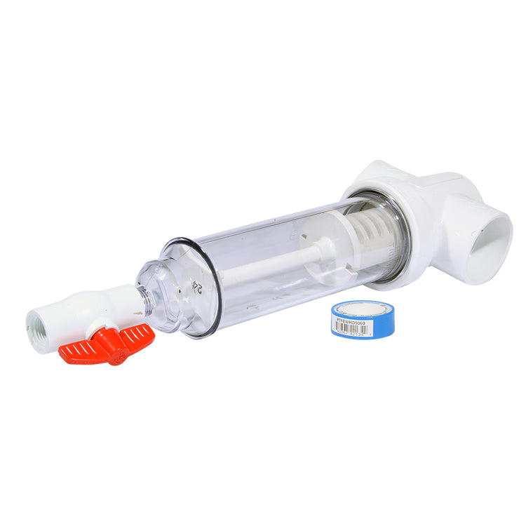 Sediment Trapper with Slip x Slip Connections – Clear Cover, Reusable Screens | SPIN-ST-F