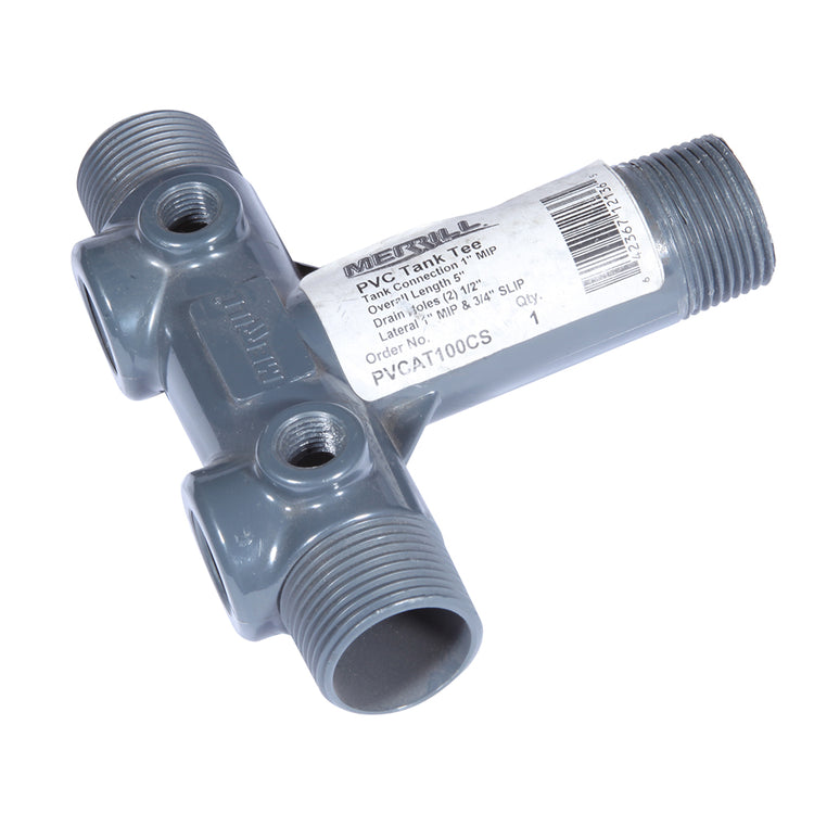 Heavy-Duty PVC Tank Tee with Dual Top Tappings | PVCAT