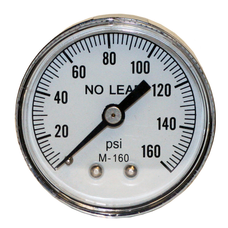 Dial Pressure Gauge – No Lead, Brass-Alloy Pressure Gauge for Water, Air & Steam