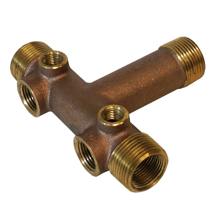 1" No Lead Brass Tank Tee – Cast, Durable Water Well Plumbing Fitting | BATNL1