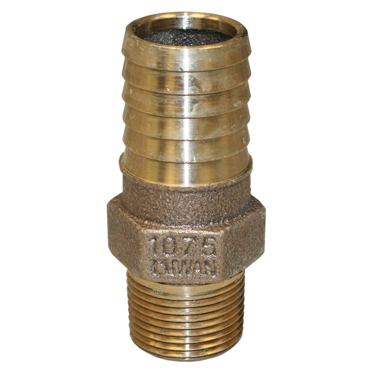 No-Lead Bronze Male Adapter – MIP to Plastic Pipe with Hex Head