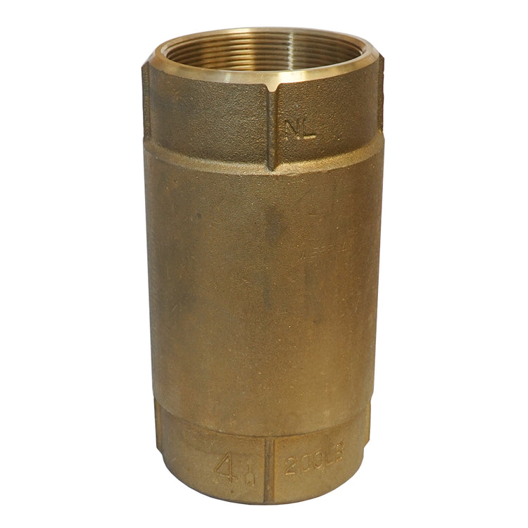 No-Lead Brass Check Valve with No-Spin Poppet | CVNL
