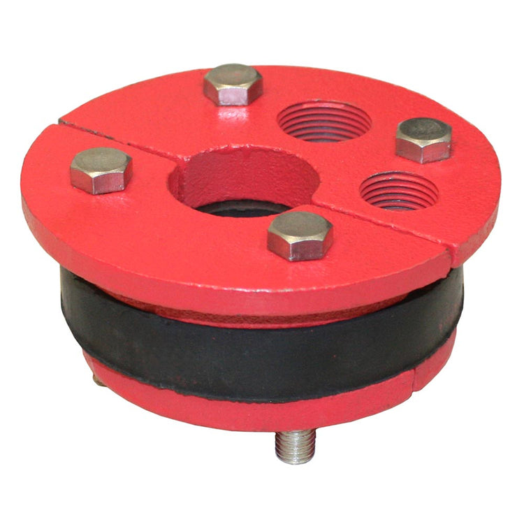 WS Series Cast Iron Well Seal – Single Drop Pipe with Split Top Plate, Cable Tapping & Vent | WS Split