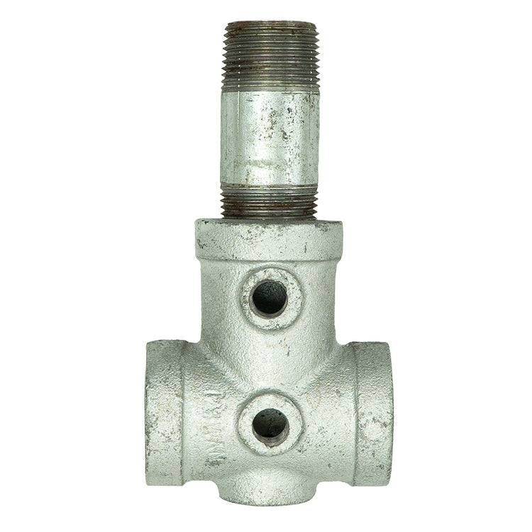 Galvanized Tank Tee with Drain Hole | IATXS