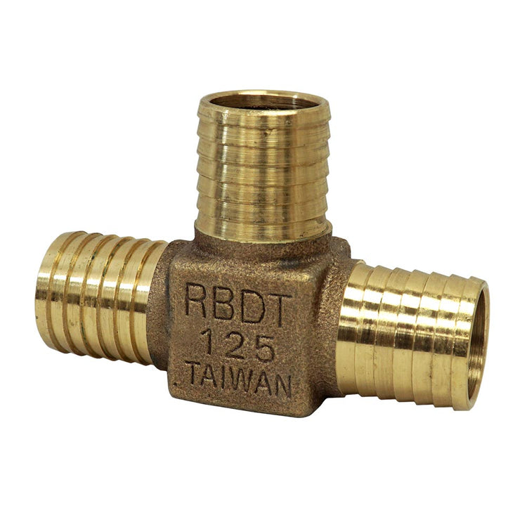 Bronze No-Lead Tee – Plastic Pipe Insert Fitting | RBDTNL
