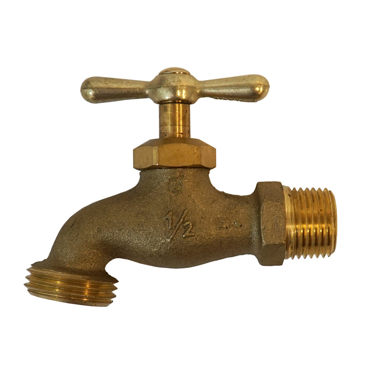 No-Lead Brass Boiler Drain – 3/4" Hose Threaded Outlet, Heavy-Duty Handle | BBD