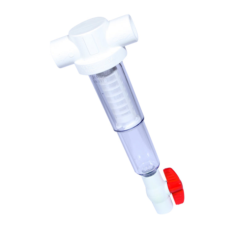 Sediment Trapper with Slip x Slip Connections – Clear Cover, Reusable Screens | SPIN-ST-F