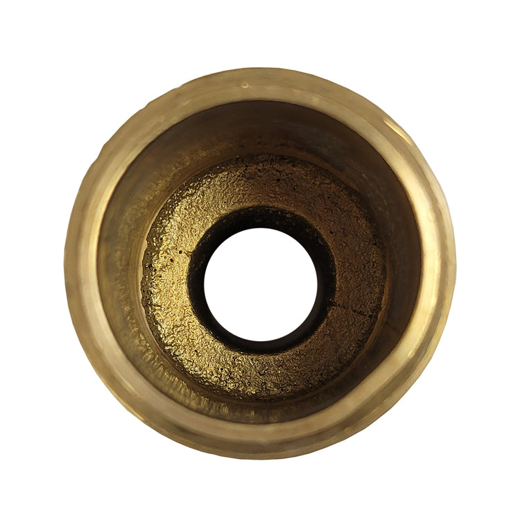 Round Yellow Brass Male Adapter – No Lead, MIP Connection