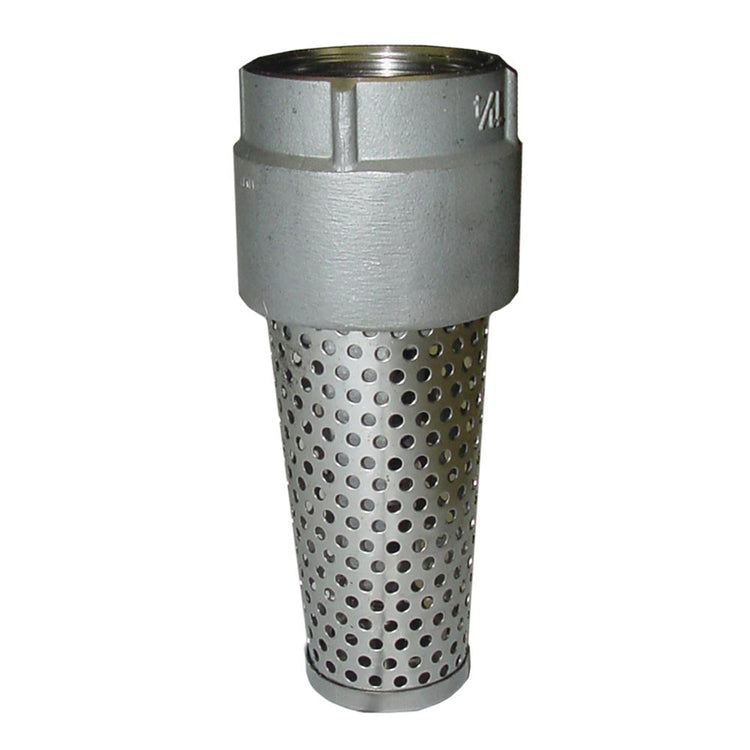 1100E Series Foot Valve (Stainless Steel Viton O-Ring, Stainless Steel Screen) | FVSE