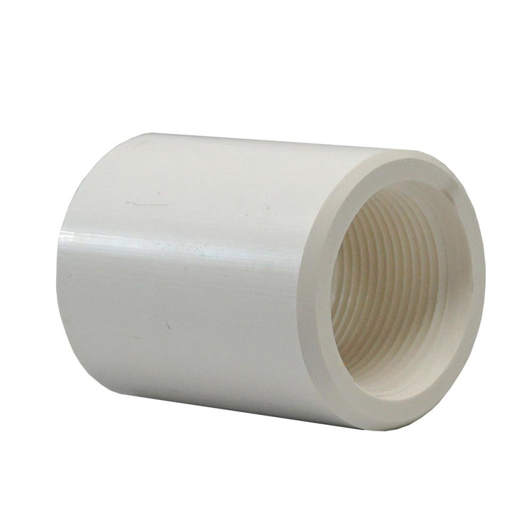 PVC Drop Pipe Coupling – Threaded Connector for Submersible Pumps, NPT Tapered Threads | PDC