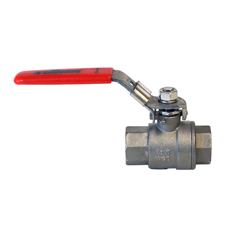 Stainless Steel Ball Valve – Full Port, Teflon Seals, High Pressure