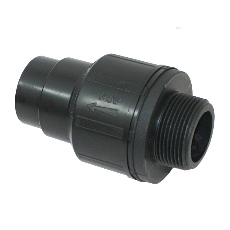 Slip Thermoplastic Sump Pump – Economy Check Valve with High-Flow Flapper, Vertical Installation