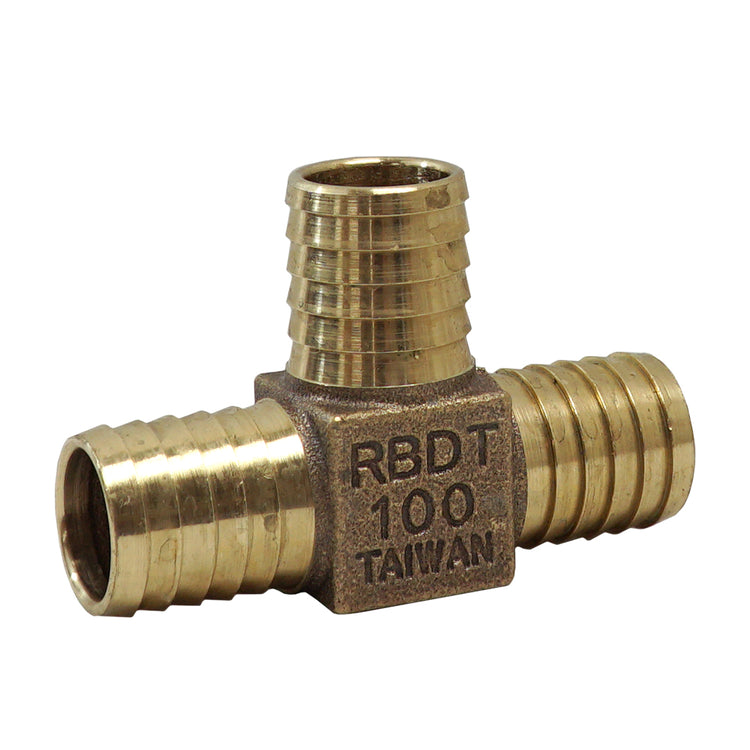 Bronze No-Lead Tee – Plastic Pipe Insert x Insert Fitting | RBDTNL