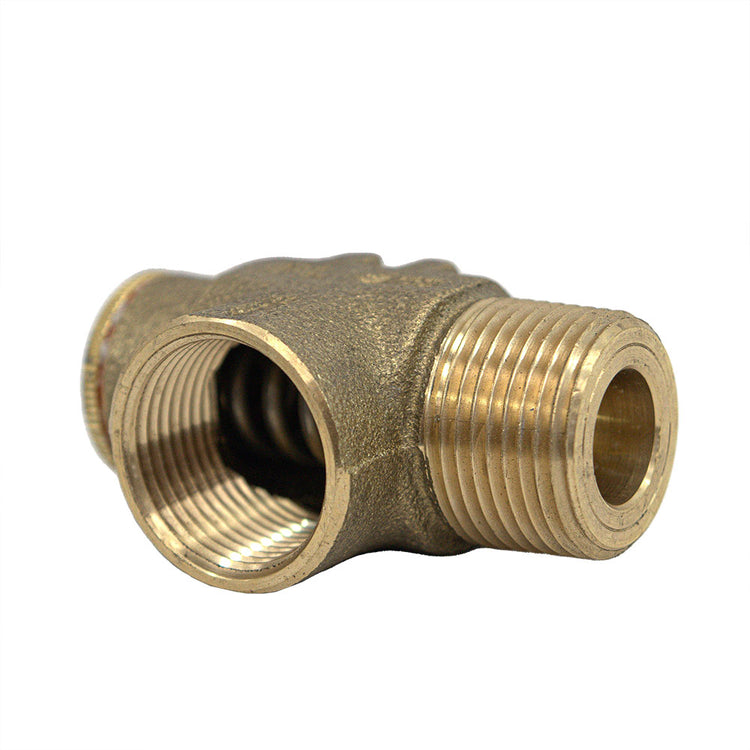 Brass (No Lead) Pressure Relief Valve – 75 PSI & 100 PSI Options | Cold Water System Protection