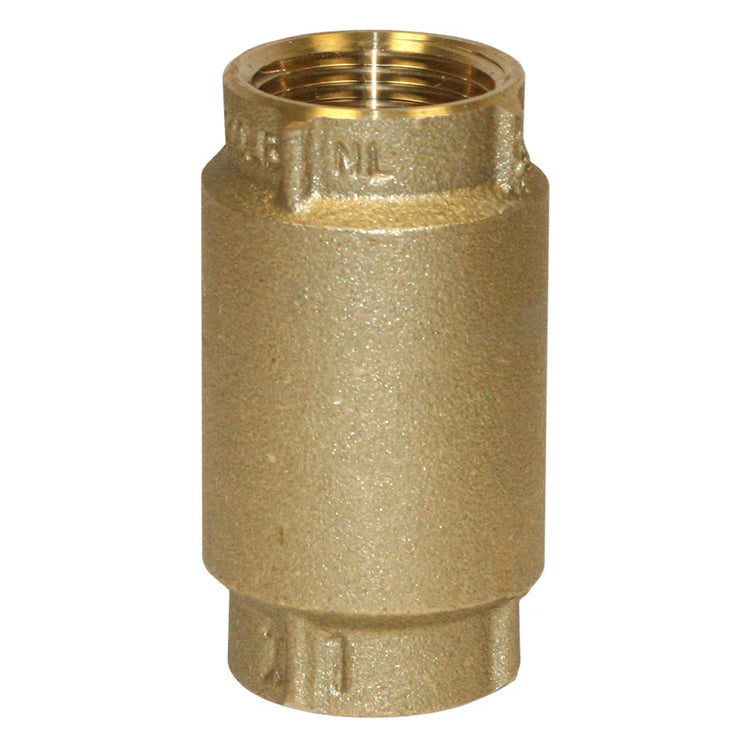 No-Lead Brass Check Valve with No-Spin Poppet | CVNL