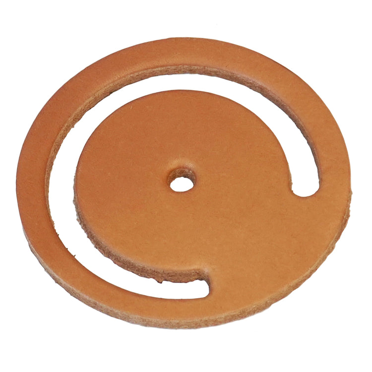 Valve Leather with Center Hole – No. 700 Universal Lower Valve Leather | Durable Natural Finish
