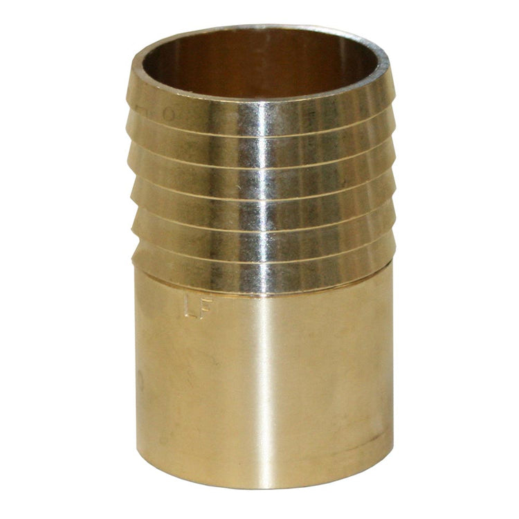 Yellow Brass No-Lead Solder Adapter  x insert pipe – Fitting | IBSANL