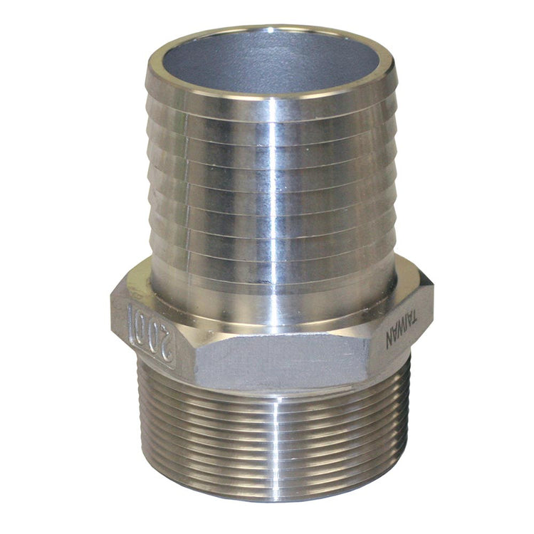 Stainless Steel Male Adapter with Hex – Plastic Pipe to MIP | SSMA