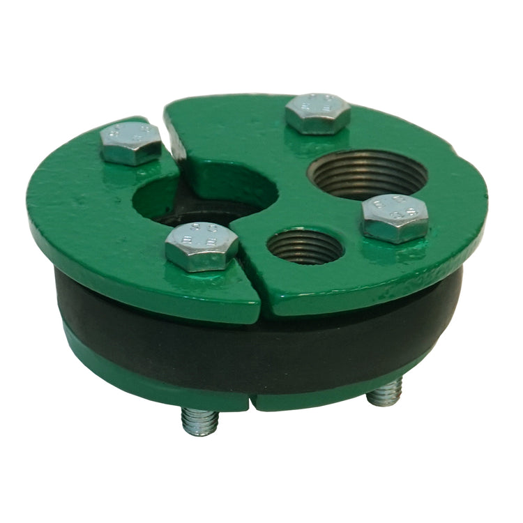 WS Series Cast Iron Well Seal – Single Drop Pipe with Split Top Plate, Cable Tapping & Vent | WS Split
