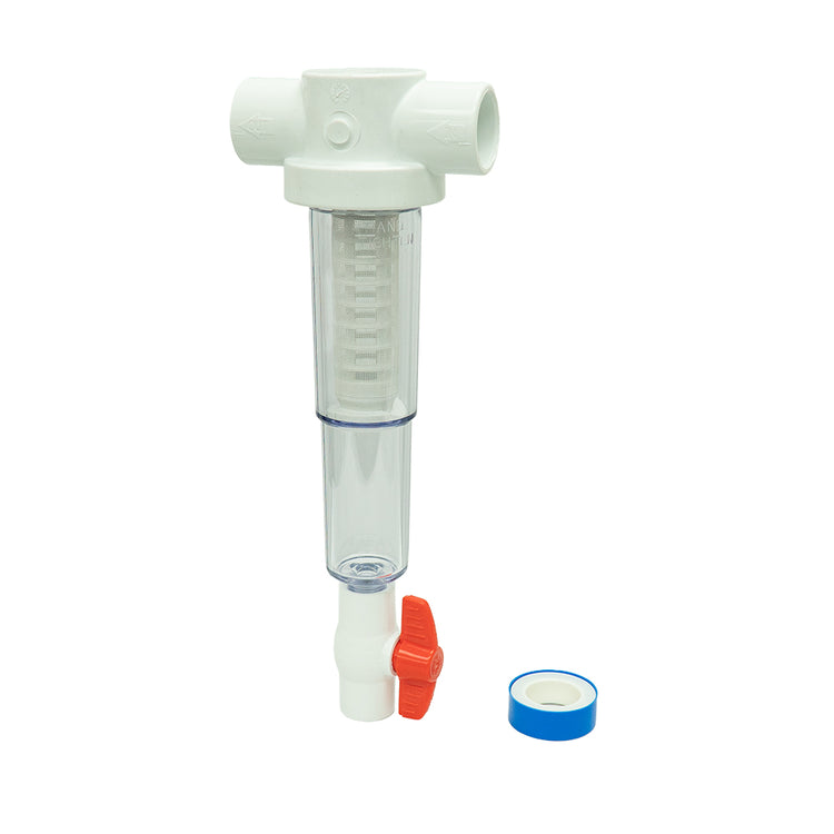 Sediment Trapper with Slip x Slip Connections – Clear Cover, Reusable Screens | SPIN-ST-F