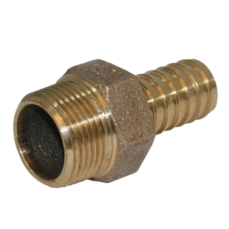 No-Lead Bronze Male Adapter – MIP to Plastic Pipe with Hex Head