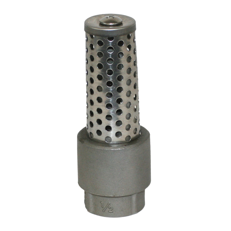 1100E Series Foot Valve (Stainless Steel Viton O-Ring, Stainless Steel Screen) | FVSE