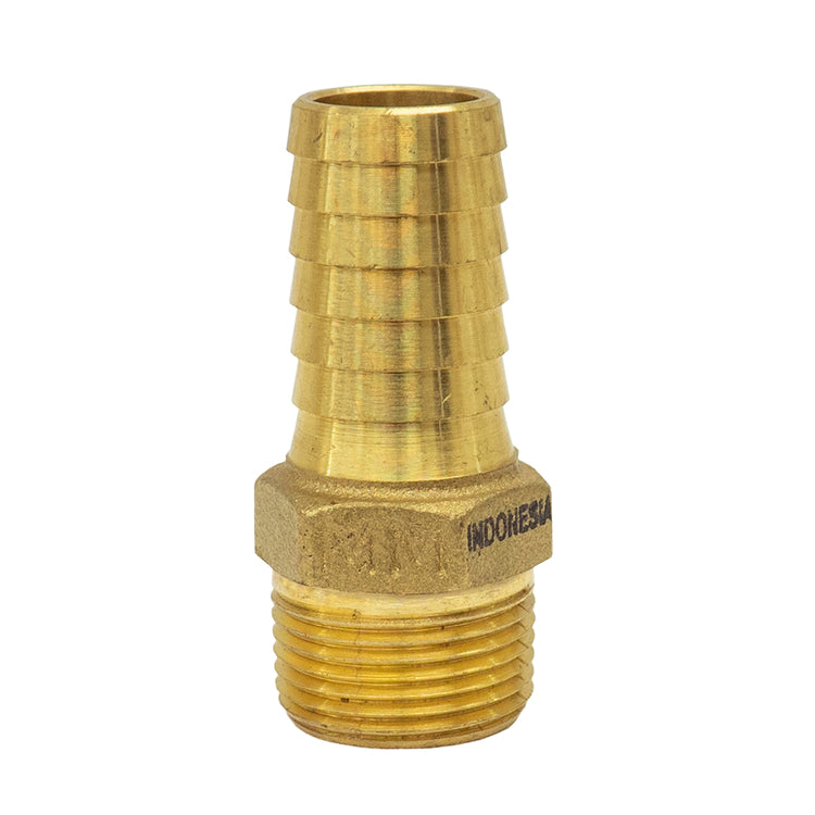 Round Yellow Brass Male Adapter – No Lead, MIP Connection