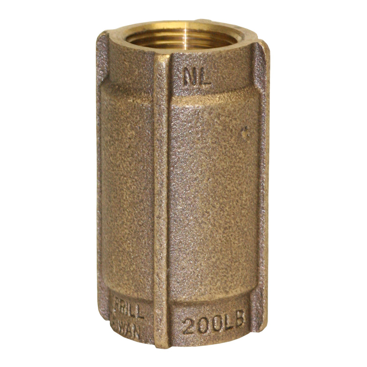 Heavy Duty No-Lead Bronze Check Valve with No-Spin Poppet