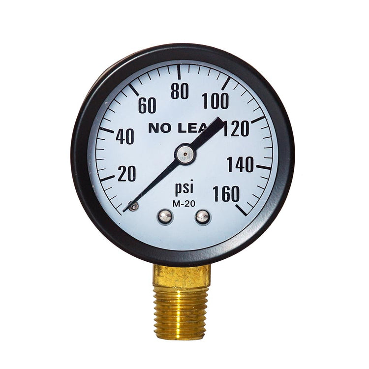 Dial Pressure Gauge – No Lead, Accurate Brass-Alloy Pressure Gauge for Water, Air & Steam | PGSC