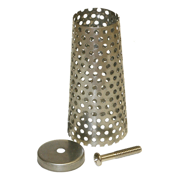 Stainless Steel Foot Valve Screen with End Cap & Screw – Corrosion-Resistant Replacement Kit