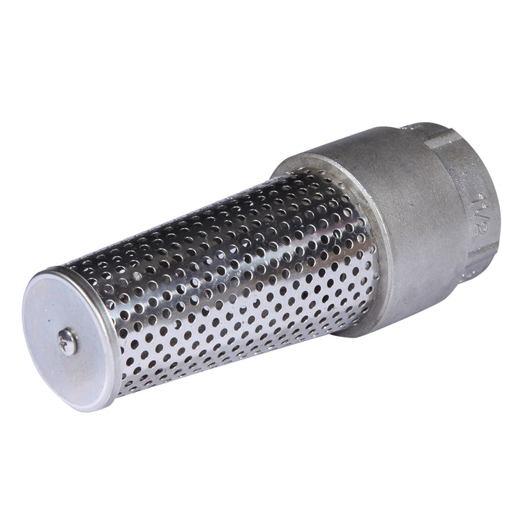 1100E Series Foot Valve (Stainless Steel Viton O-Ring, Stainless Steel Screen) | FVSE