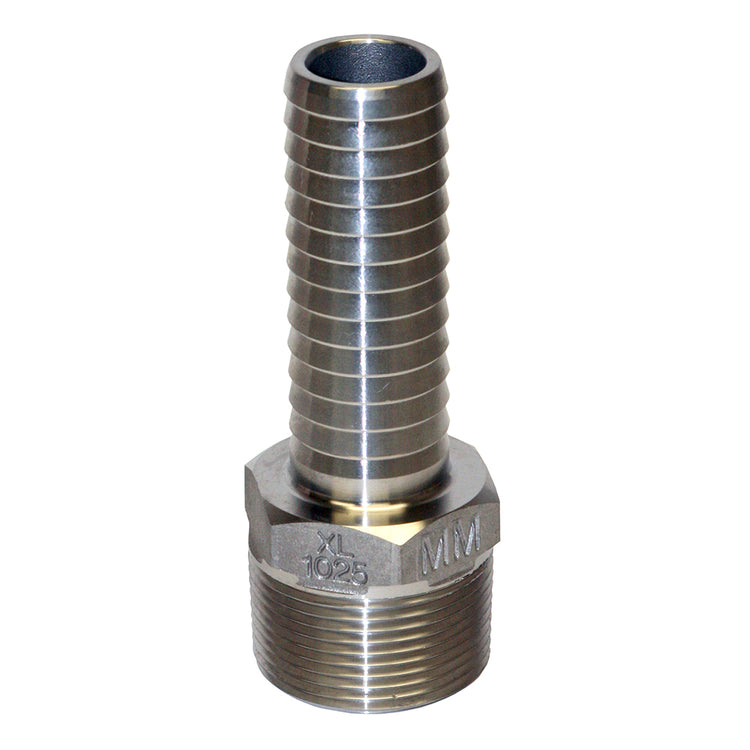 Stainless Steel Male Adapter with Hex | SSMA Fitting – Plastic Pipe to MIP | Made in the USA