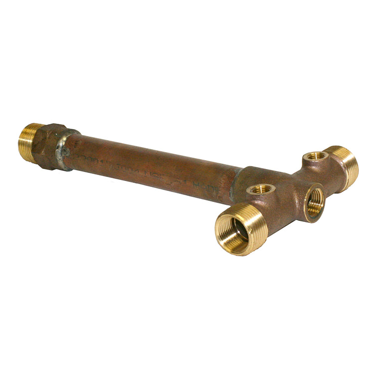 1" No Lead Brass Tank Tee – Fabricated for Well Pressure Systems