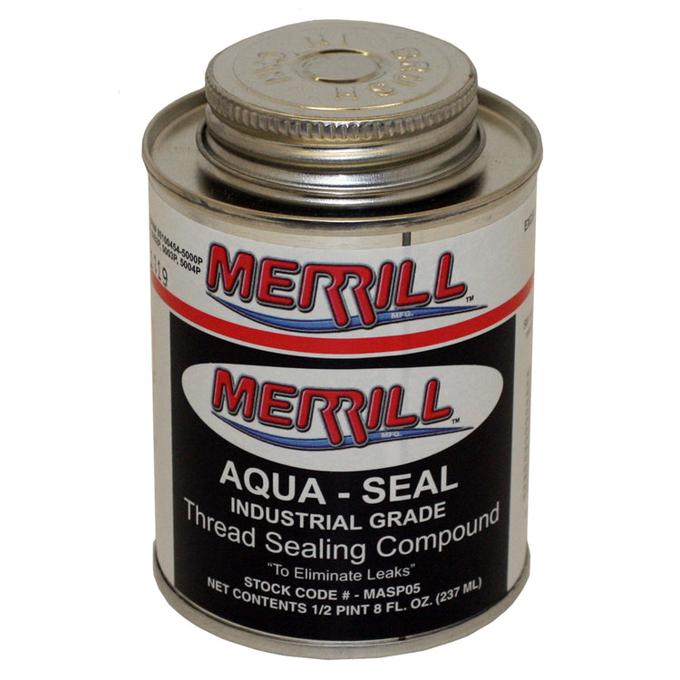 Aqua-Seal Thread Sealing Compound – Lead-Free, Compatible with Metal, ABS, PVC, CPVC, Nylon, and Plastic- Brush in Can