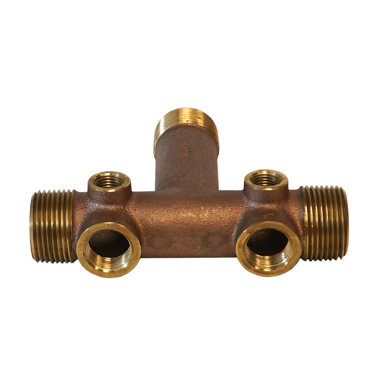 1" No Lead Brass Tank Tee – Cast, Durable Water Well Plumbing Fitting | BATNL1