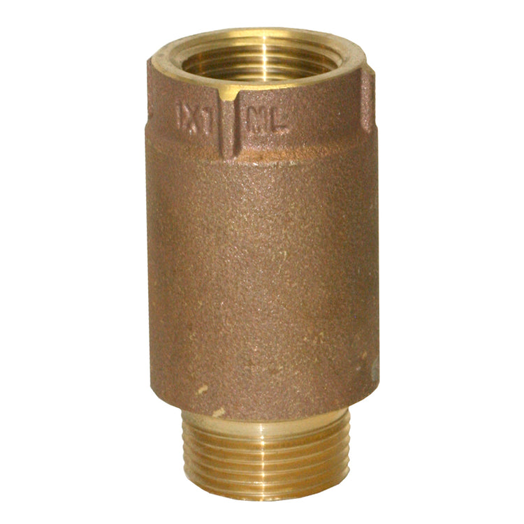 No-Lead Brass Check Valve with No-Spin Poppet | CVNL