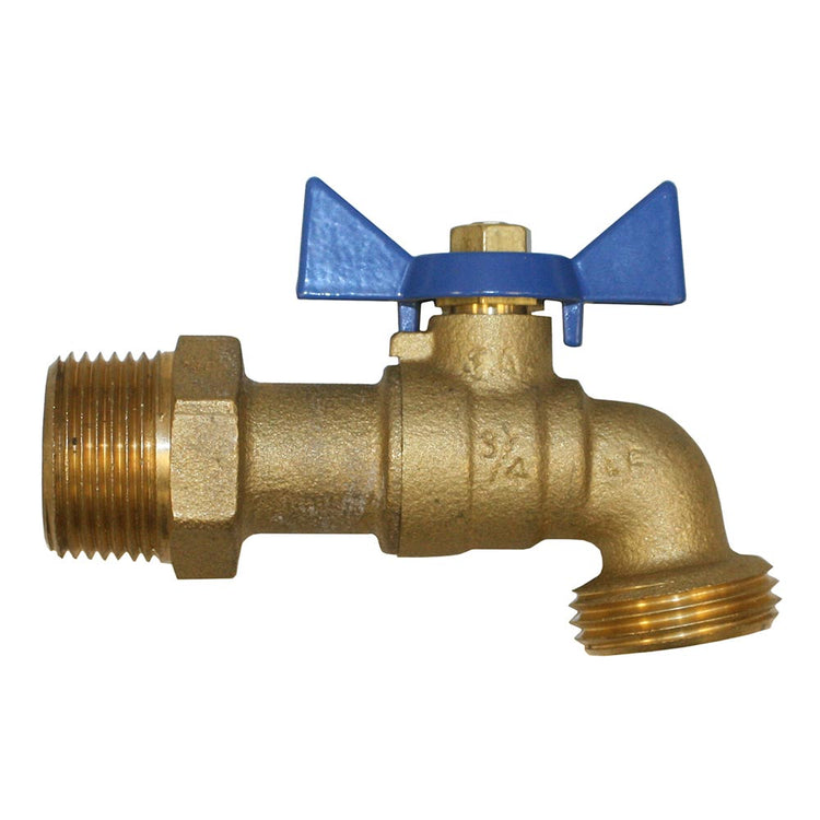 No-Lead Brass Boiler Drain – 3/4" Hose Threaded Outlet, Heavy-Duty Handle | BBD