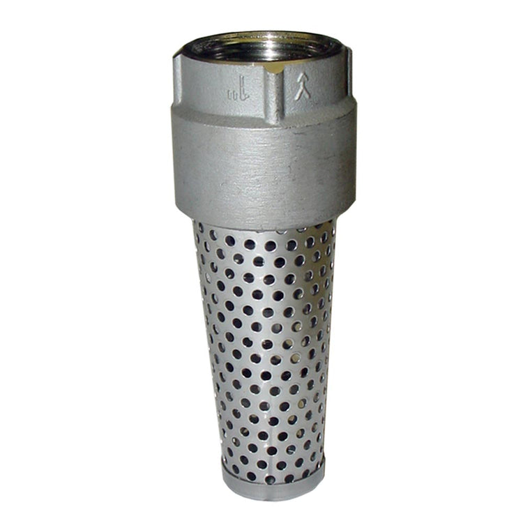 1100E Series Foot Valve (Stainless Steel Viton O-Ring, Stainless Steel Screen) | FVSE