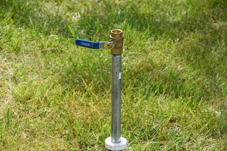 Hide-Drant Straight No-Lead PVC Sanitary Frost-Proof Yard Hydrant - Ideal For Sprinkler On Top