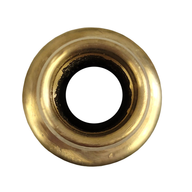 Round Yellow Brass Male Adapter – No Lead, MIP Connection